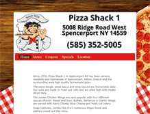 Tablet Screenshot of pizzashack1.com